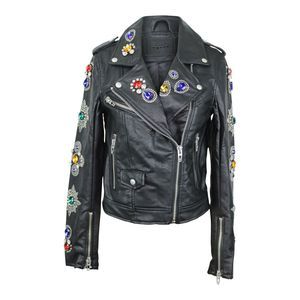 BlankNYC Gold Digger Jewel Moto Jacket XS NWT $188